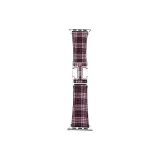 H Plaid Magnetic Apple Style Image ~ Red