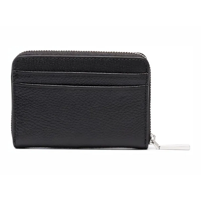 MICHAEL KORS Jet Set Cow Leather Card Holder Wallet Regular Women's Black-1