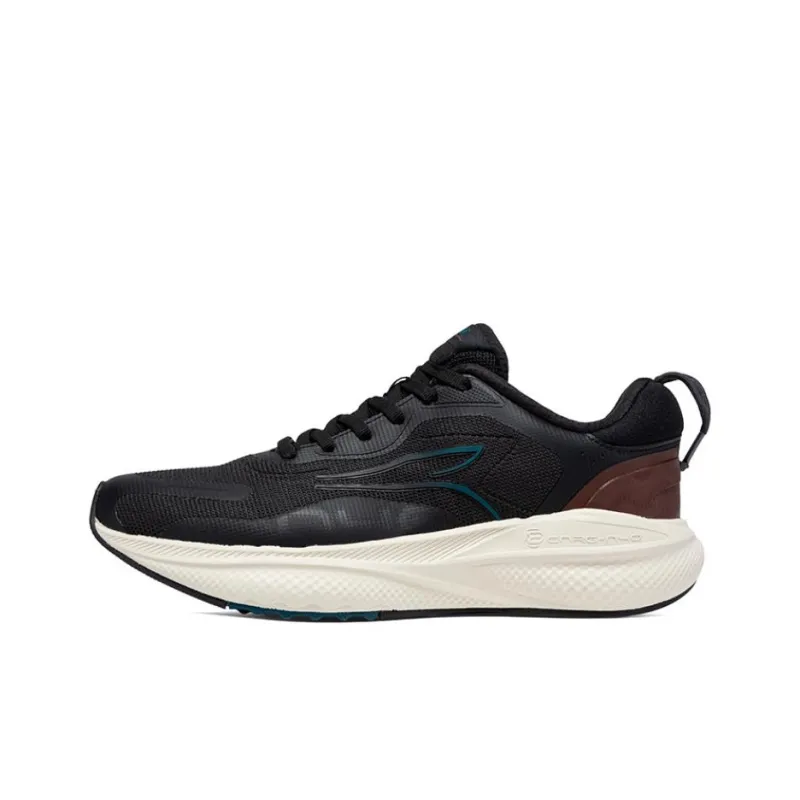 361° Shock Absorbers With Slip Resistant Features Low Top Running Shoes Men's Black Beige Brown-0