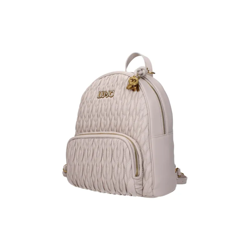 LIU·JO Polyester Backpack Medium Size Women's Beige-1
