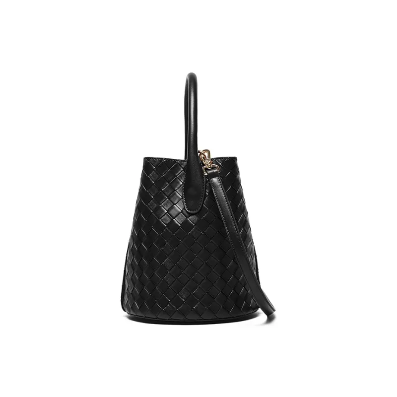 Carnival Keep Cow Leather Bucket Bag, Shoulder Bag, Handbag Regular Women's Multicolor-8
