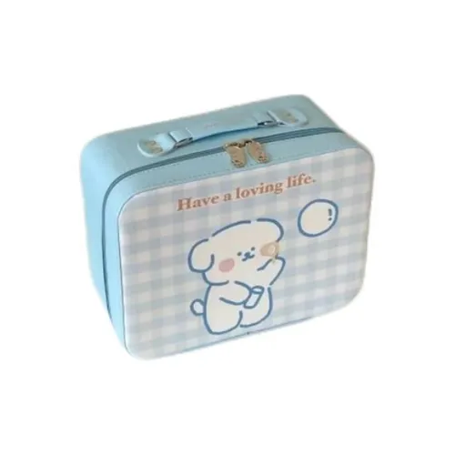 Boniu PU Storage Boxes Women's Blue