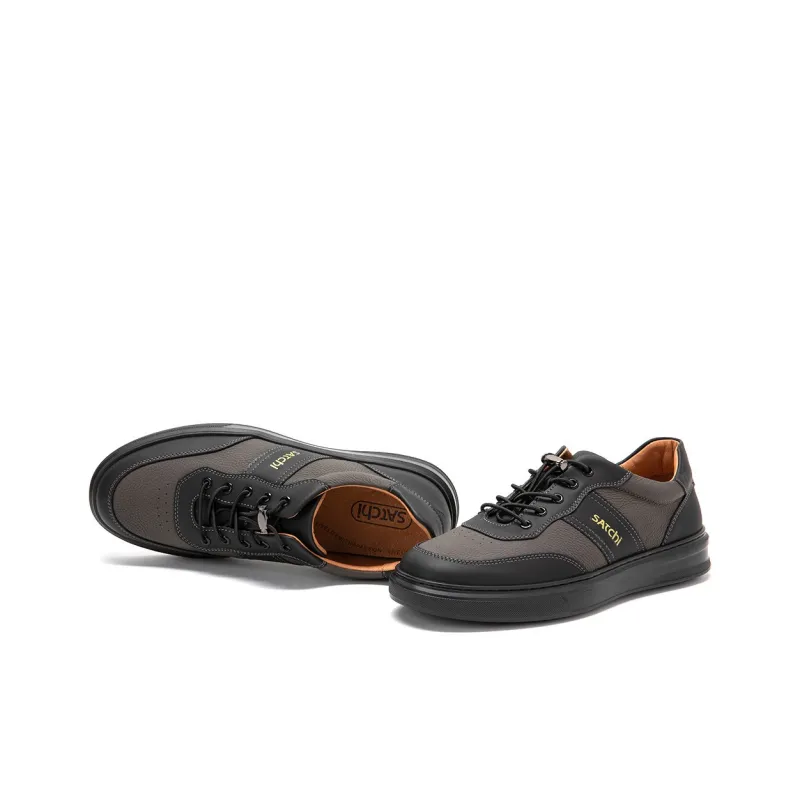 Satchi Low Top Skateboard Shoes Men's Black-3