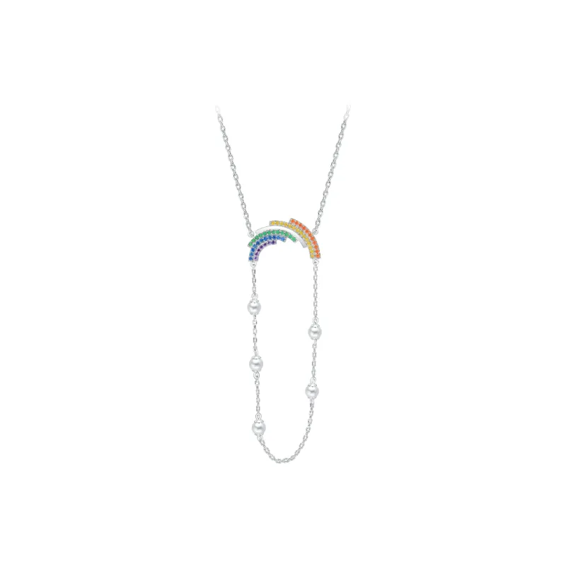 BABYBEI 925 Silver Pearls Necklaces Women's-0