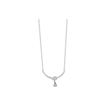 Heart Grass 999 Fine Silver Necklaces Women's