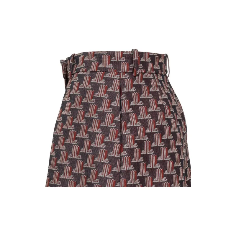 Lanvin SS22 Casual Shorts Women's Bright Red-5