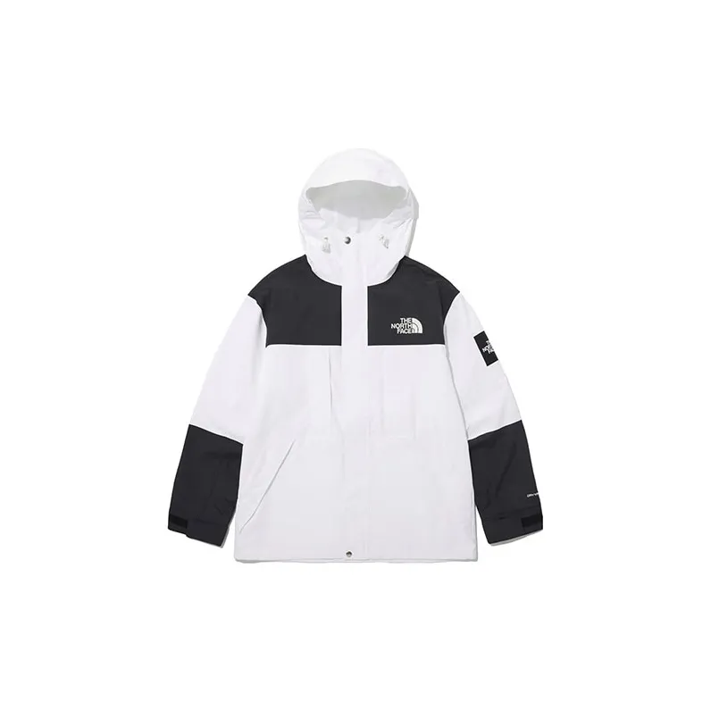 THE NORTH FACE Hiking Waterproof And Windproof Windbreaker Jacket Unisex White Shopping Bag Included-1