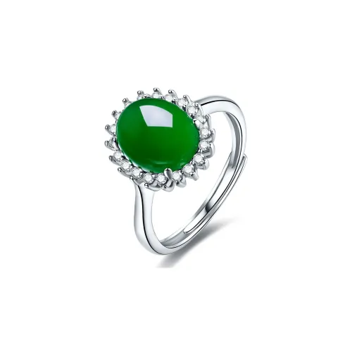 Oriental Jade Hetian Jade Rings Jasper Women's