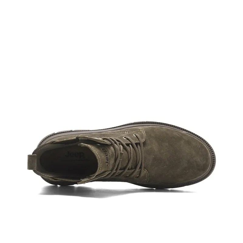 Jeep Ankle Length Martin Boot Men's Khaki-3