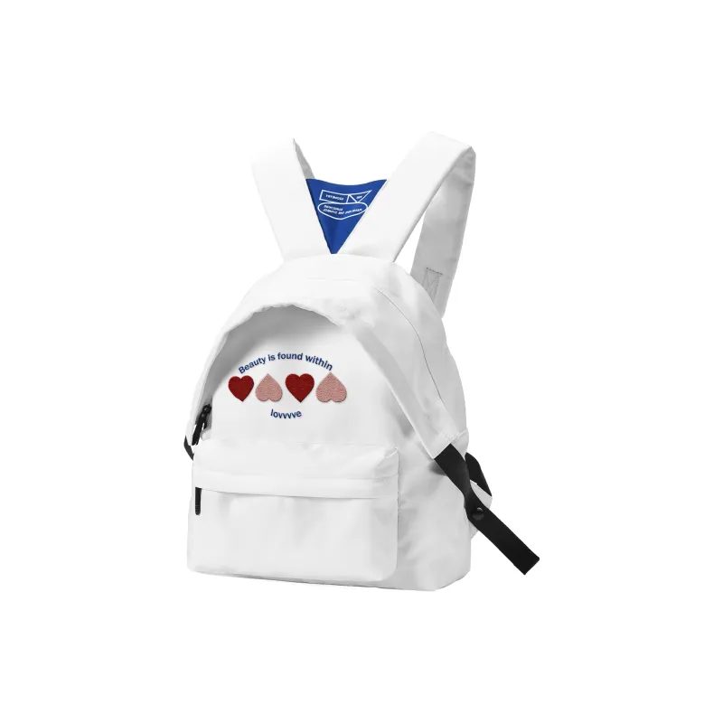 LOVVVVE PU Backpacks Regular Women's White-5