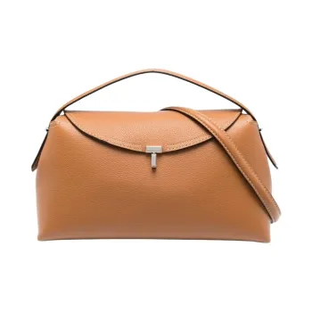 TOTEME Cow Leather One Shoulder Handbag Women's Brown