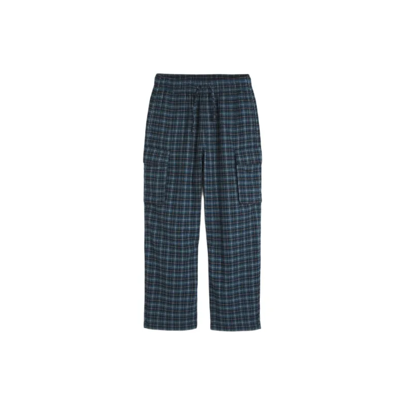 Hollister Pajama Pants Men's Marine Plaid-0