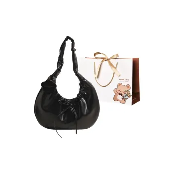 ERANGBEAR PU Shoulder Bag Small Size Women's Black White Coffee Gray Khaki