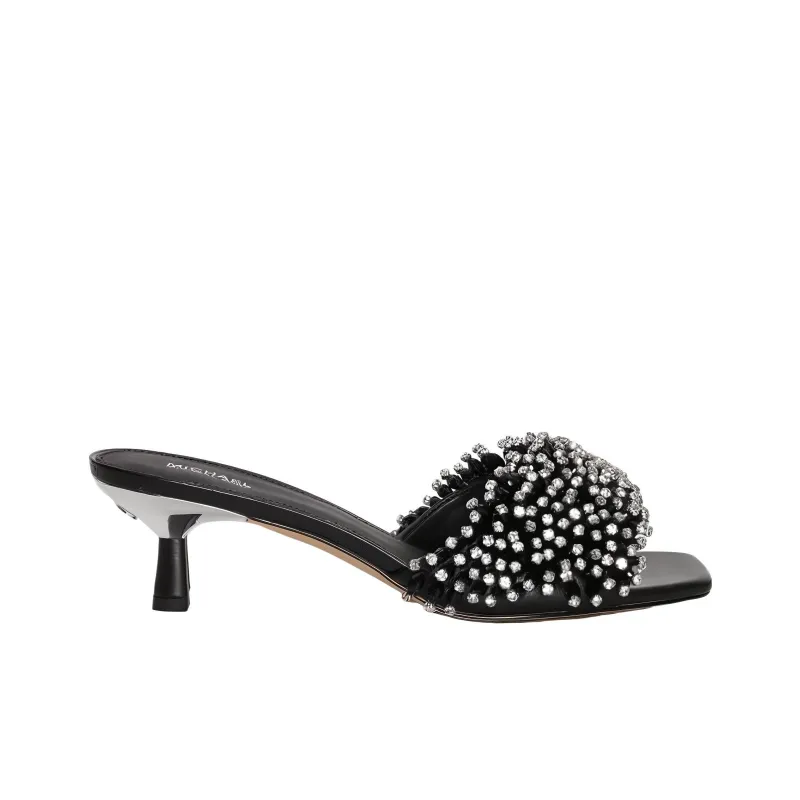 Michael Michael Kors Amal Crystal-embellished Leather Sandals-1