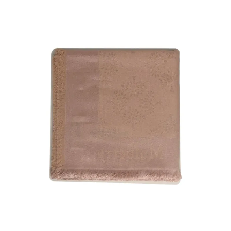 Mulberry Silk Organic Cotton Silk Scarves Women's Umber-1