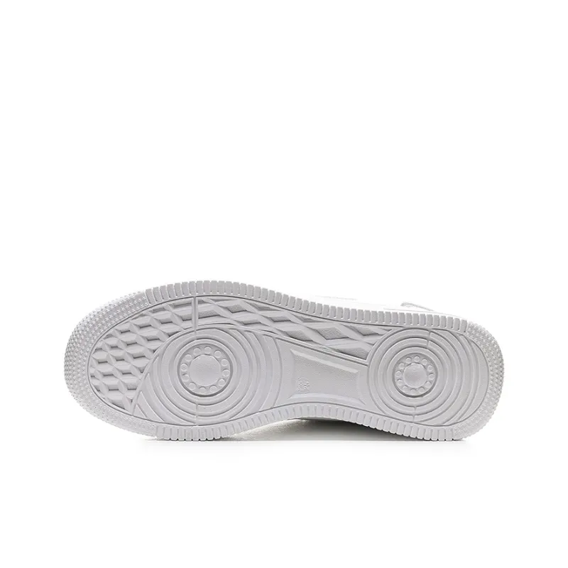 Warrior White Sneakers Air Force 1 Wear Resistant Slip Resistant Low Top Skateboard Shoes Unisex White-4