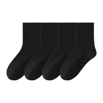 SHIWAJI Mid Calf Socks Men's 4 Pack