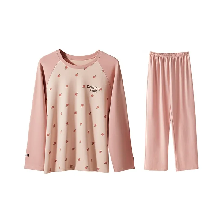 H YXIANG Pajama Set Women's Pink-0