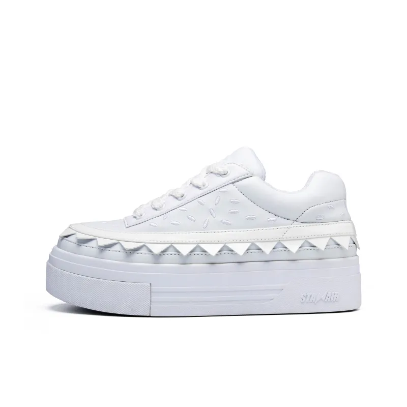 Stanair X Vandytheburger Skateboard Shoes Unisex Low Top White, Black-12