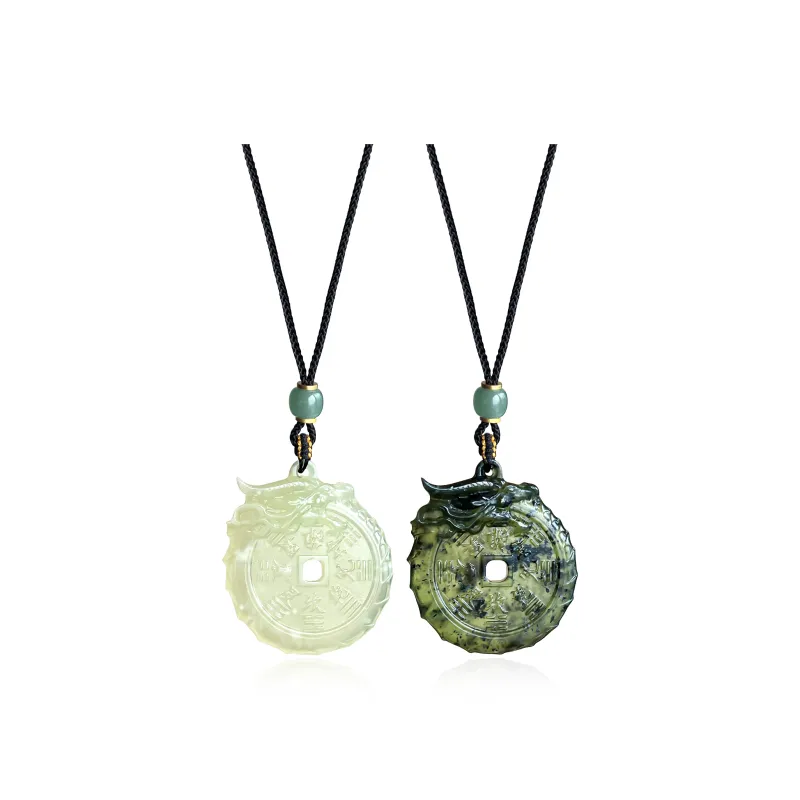 Tang Zhi Serpentine Jade Necklaces Unisex-9