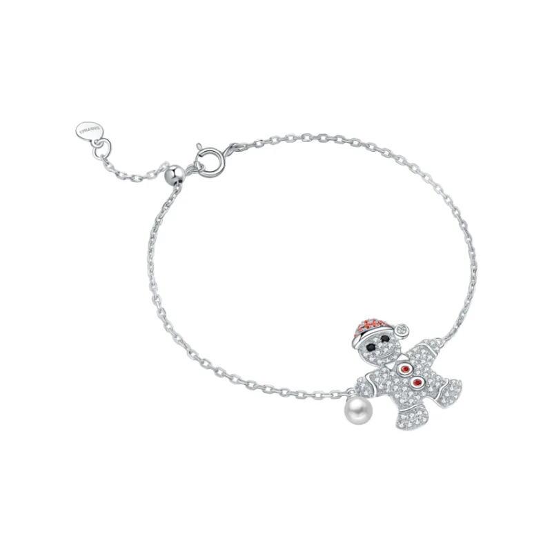 BABYBEI 925 Sterling Silver Pearl Cute Individual Creative Delicate Niche Design Bracelets Women's-1