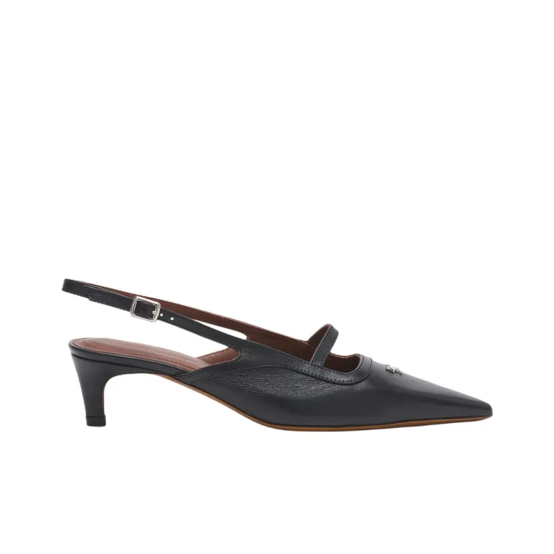 Maison Kitsune Casual Single Shoes Women's Black-1