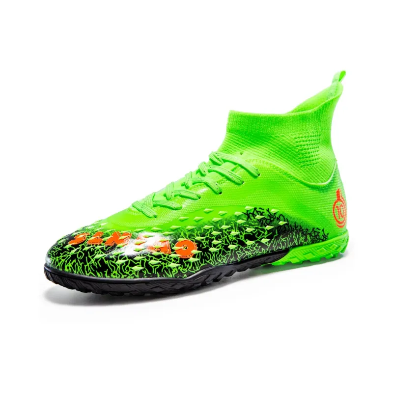 CAMKIDS Slip Resistant, Anti Kick, Waterproof, Lightweight, Cushioning High Top Kids' Soccer Shoes Teenagers-28