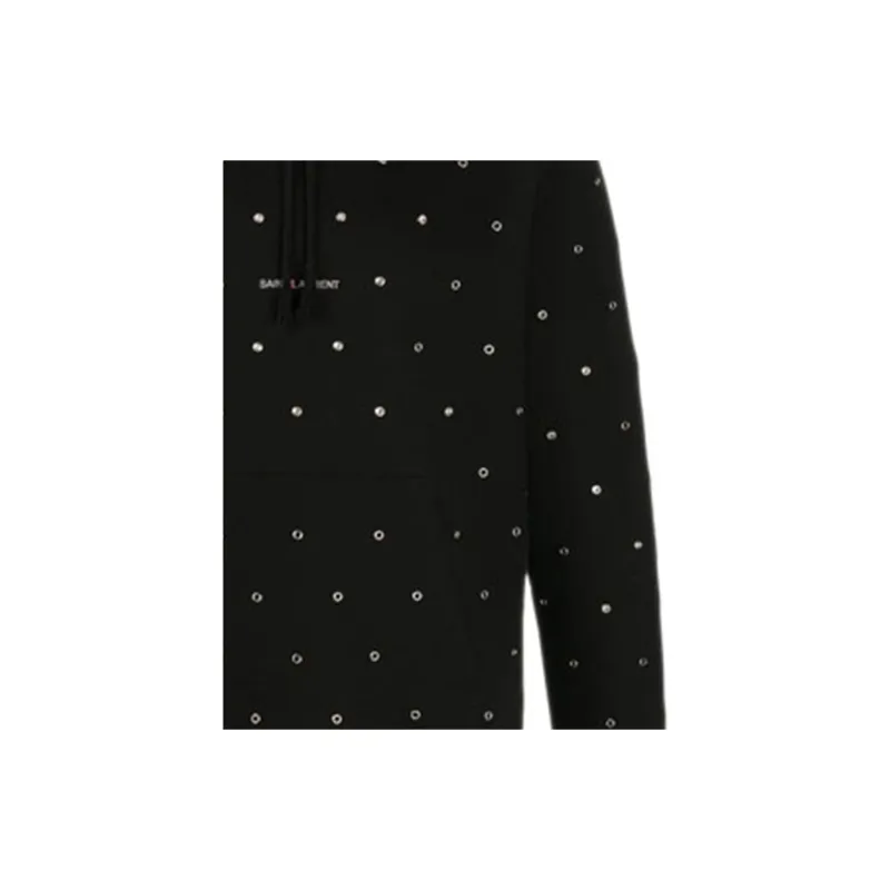 SAINT LAURENT Logo Print Hoodie-4