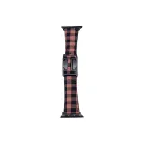 H Plaid Magnetic Apple Style Image ~ Red