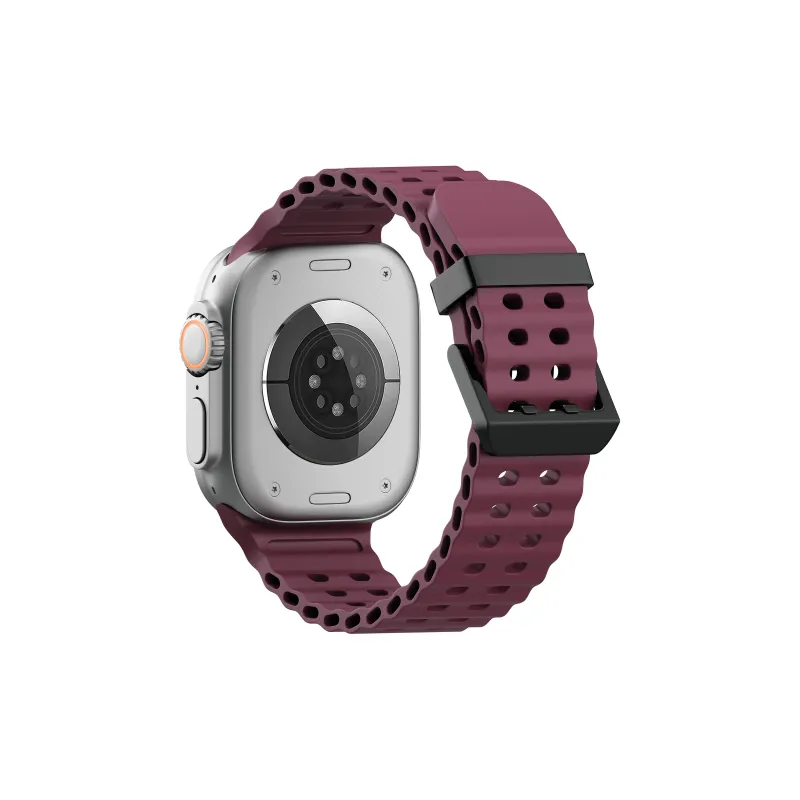 YOOVEI Watch Band Apple Compatibility Liquid Silicone Material-10
