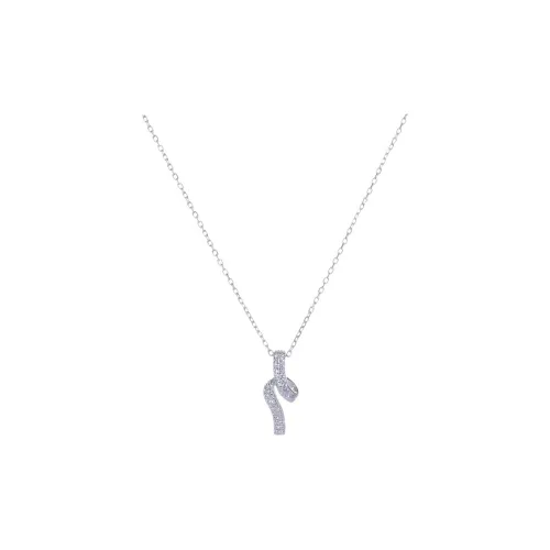 Heart Grass S925 Silver Necklaces Women's