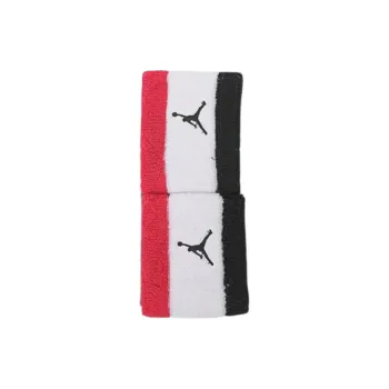 Jordan Running Soccer Badminton Wristbands Protective 2 Pack Red White Black Unisex