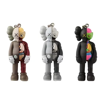 KAWS Tokyo First Flayed Companion Keychain Gray 2021
