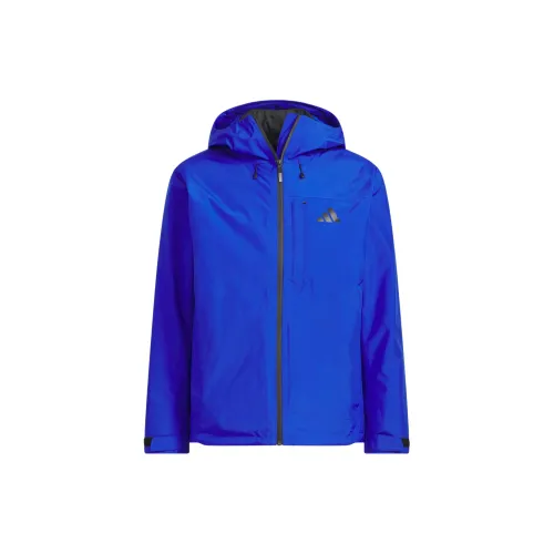 Adidas Windbreaker Jackets Unisex Cobalt Blue