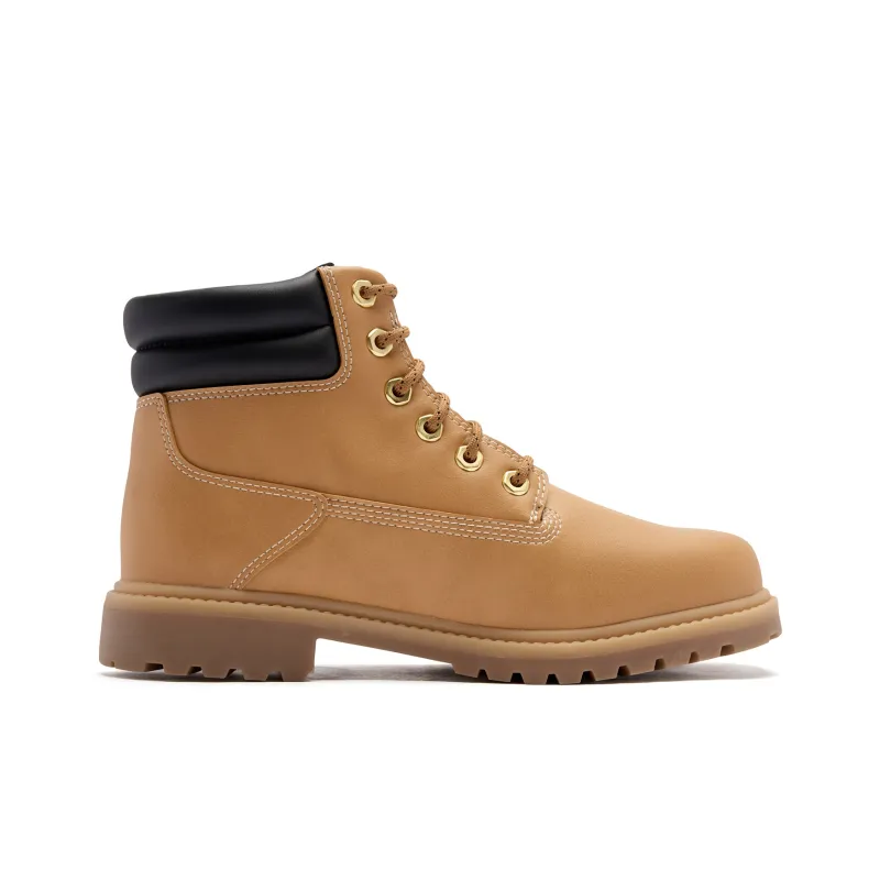 QIAODAN Cushioning Coverage Wear Resistant Breathable Water Resistant Slip Resistant High Top Casual Shoes Men's Brown-1