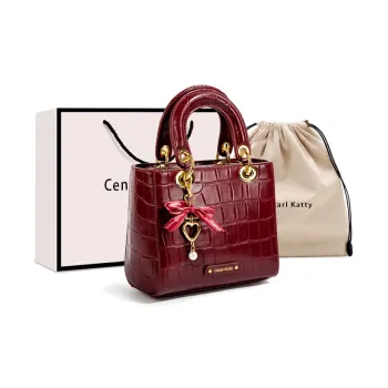 CentarlKatty Polyurethane With Synthetic Leather Wedding Bag For The Bride Handbag Women's Burgundy