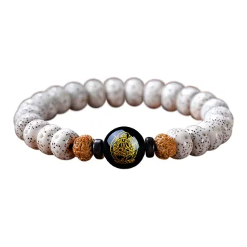 FANGYUANXIAOFU Star Moon Bodhi Seeds Single Wrap Beaded Bracelet Unisex