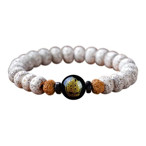 FANGYUANXIAOFU Star Moon Bodhi Seeds Single Wrap Beaded Bracelet Unisex