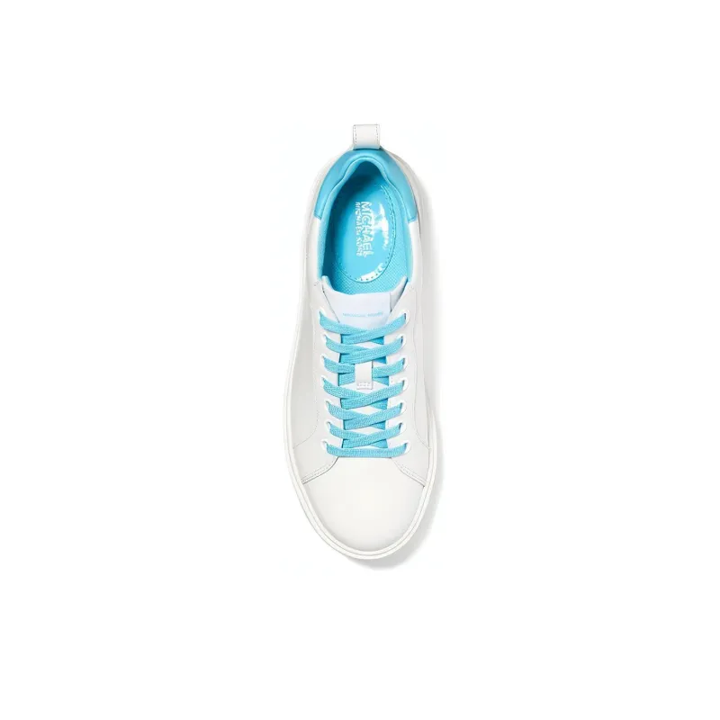 MICHAEL KORS KORS Emmett Low-Top Skateboard Shoes Women's White Blue-2