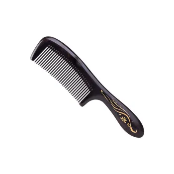 XIBI Ebony Wood Long Hair Curling Wooden Comb Massage Scalp Hair Growth