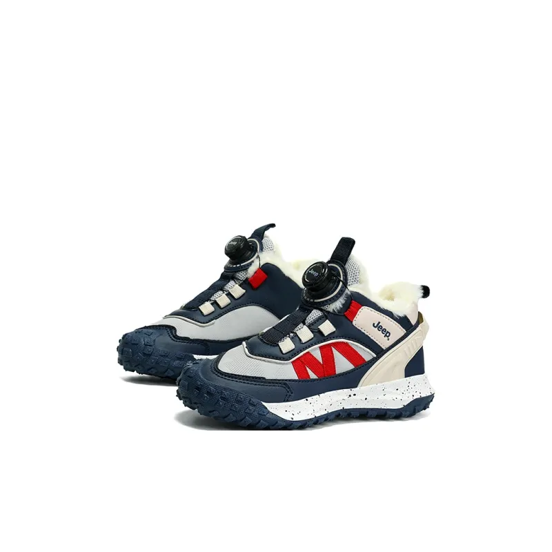 Jeep Slip Resistant Anti Kick Abrasion Resistant Breathable Thermal High Top Kids Lifestyle Shoes Kids'-13