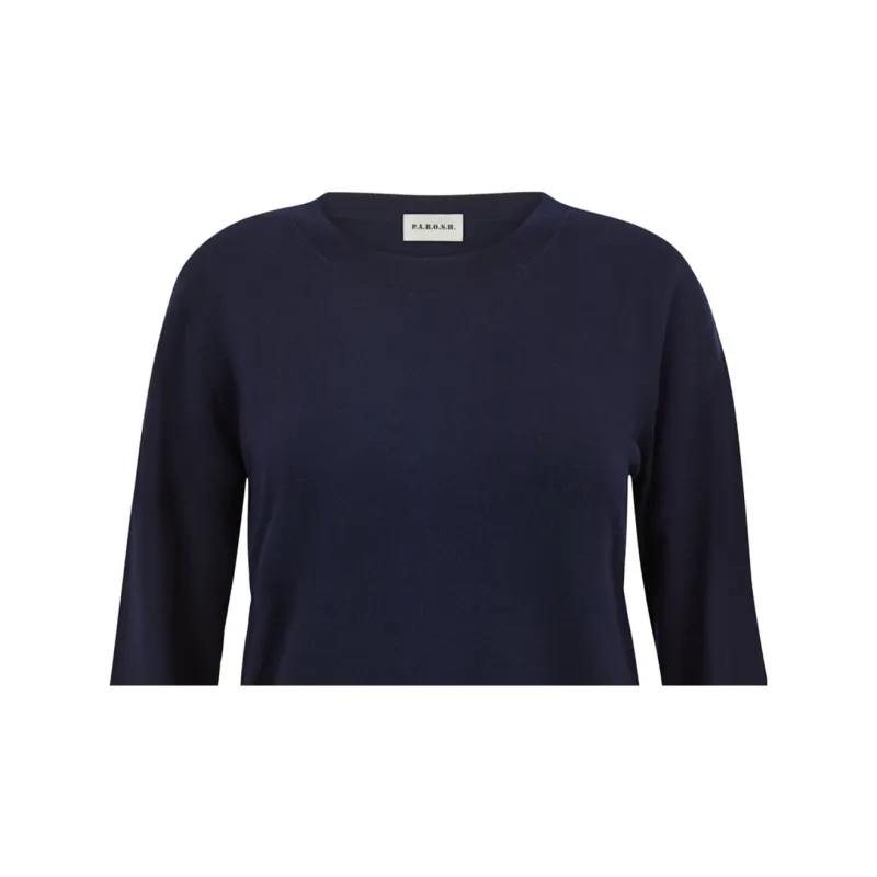 PAROSH FW24 Sweater Women's Dark Blue-1