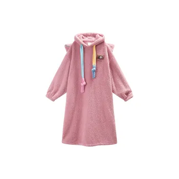 GUKOO Bath Robes Women's Jam Red