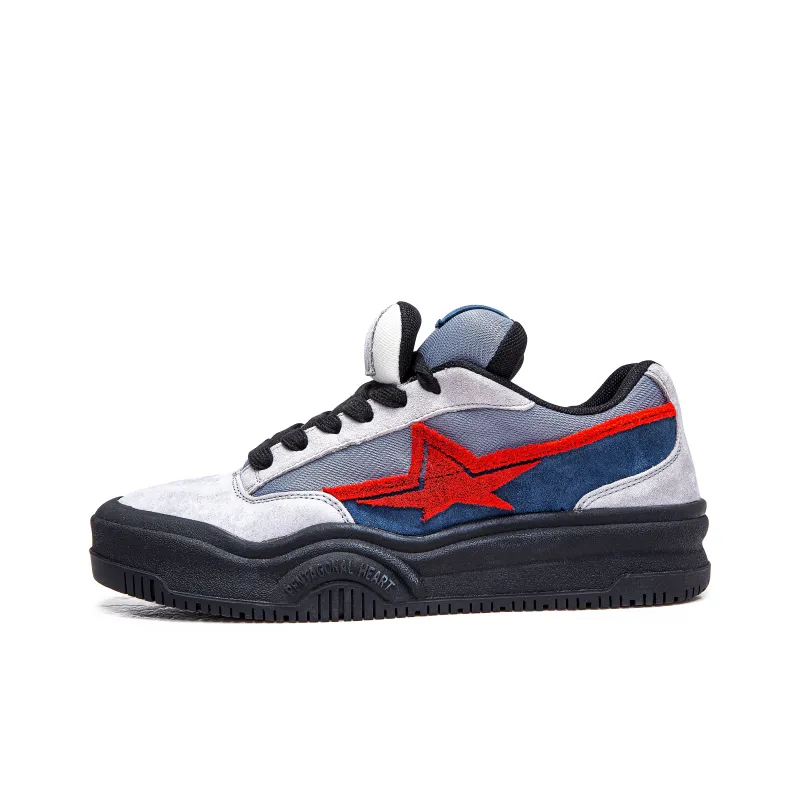 PENTAGONAL HEART Satoshi Star Series Anti-Slip And Wear-Resistant Height Increasing Low-Top Skateboard Shoes Unisex-13