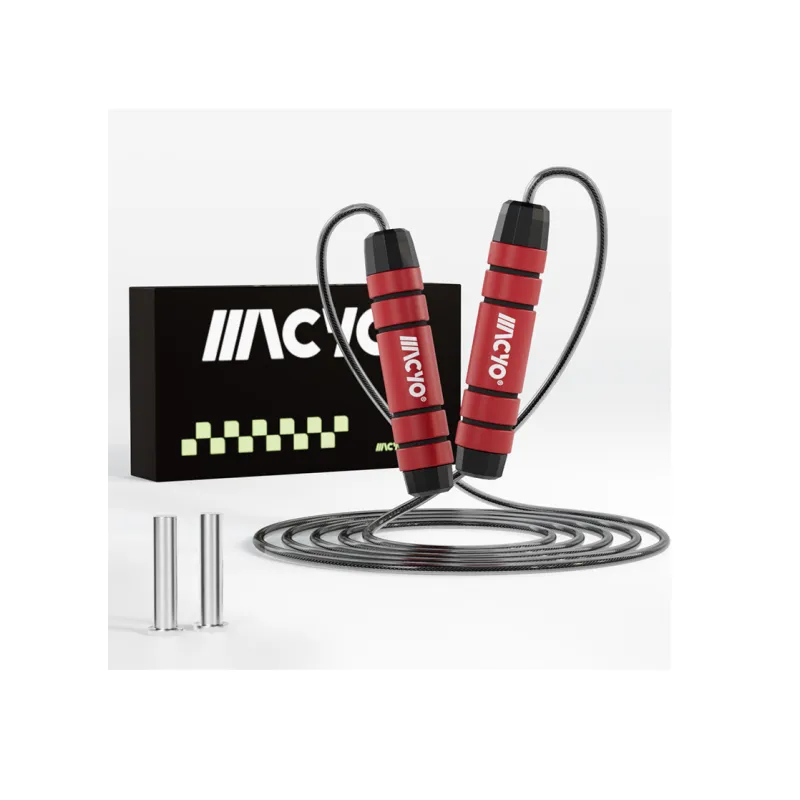 MACYO Fitness Training Non Countable Jump Ropes Fitness Crowd PVC+Steel Wire Rope, Foam Controller-5