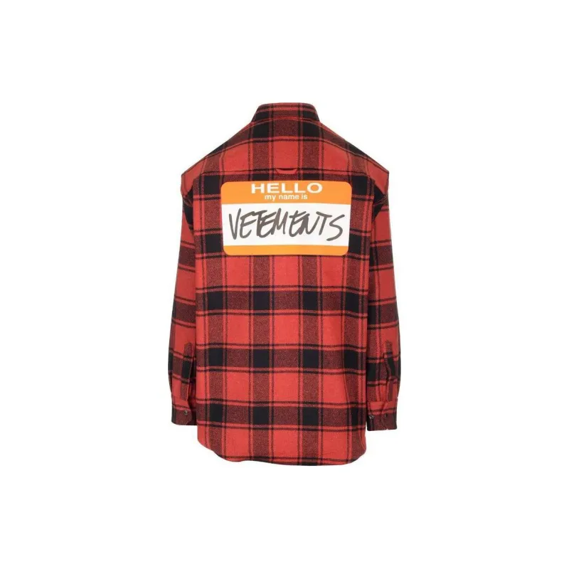 Vetements Shirts Men Red-1