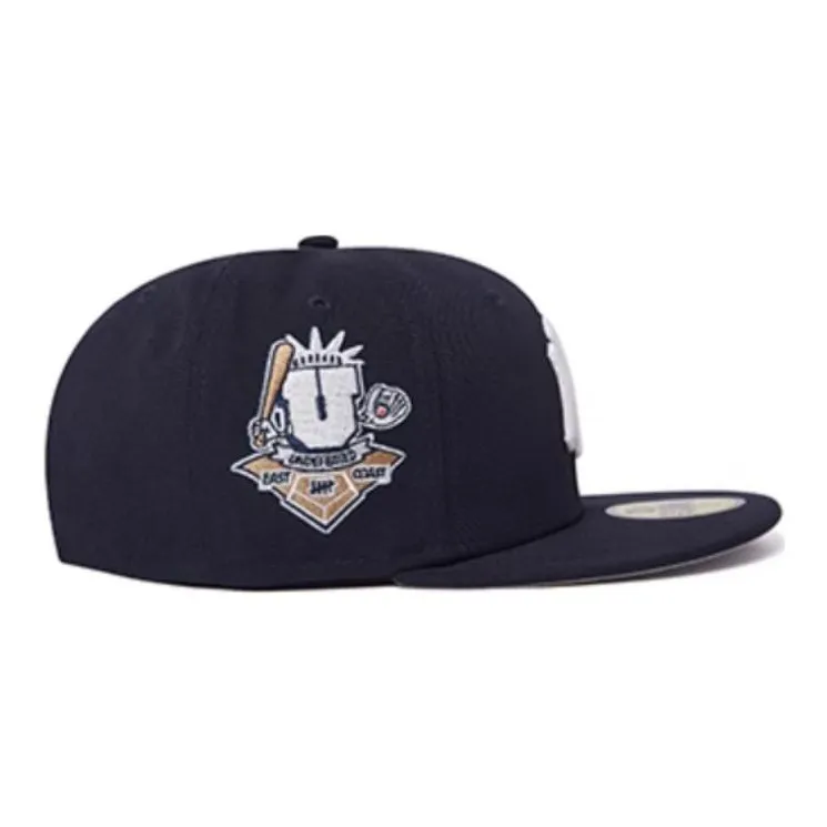 New Era Polyester Baseball Caps Unisex Navy Blue-3