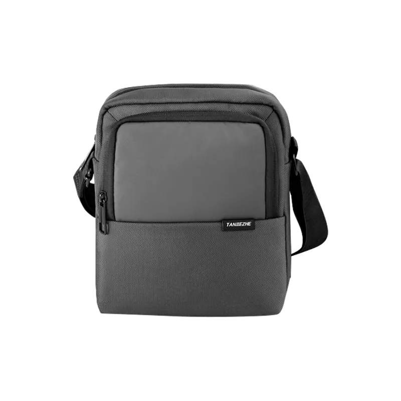 Explorers Fabric Crossbody Bag Small Size Men's Black/Gray-4