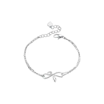 KLFOOK 999 Fine Silver Bracelets Women's