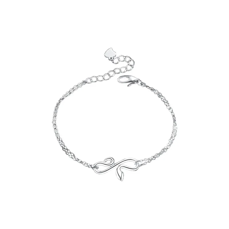 KLFOOK 999 Fine Silver Bracelets Women's-0